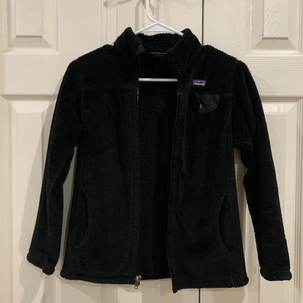 Patagonia Girls Black Zip-Up Jacket